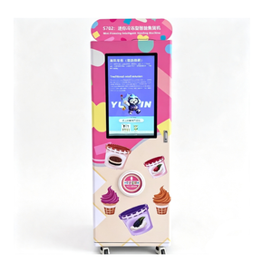 Self Combo Automatic Indoor Locker Touch Screen Dispenser Snack Ice Cream Vending Machine