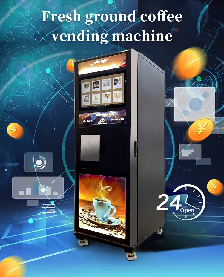 Product Automatic Commercial Water Chocolate Espresso Coffee Innovative Vending Machine
