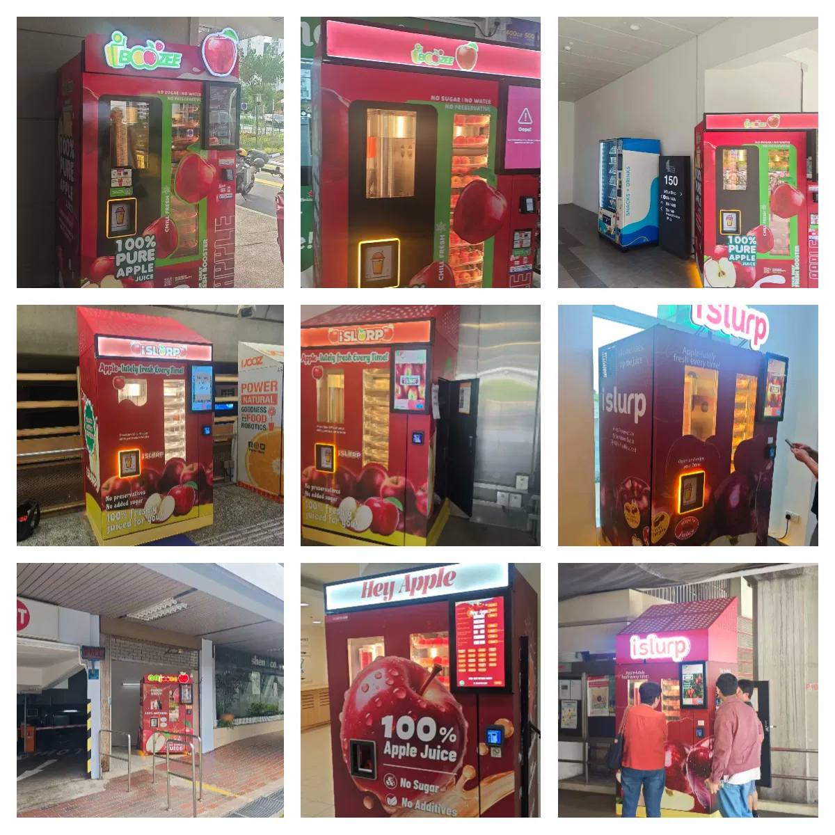 Eco-Friendly Wall Mounted Advanced Water Proof Pear Juice Vending Machine