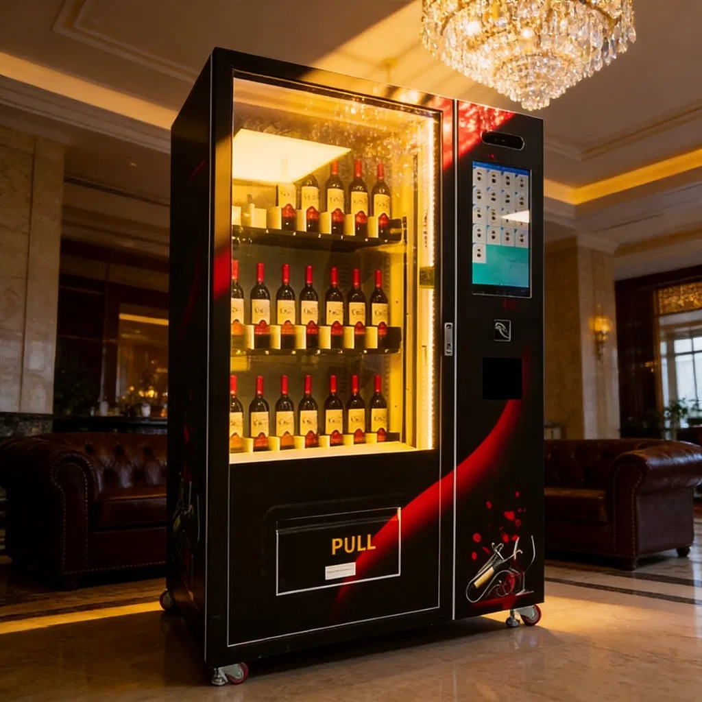 High Quality Red Wine Beer Can Vending Machine with Touch Screen for Sale