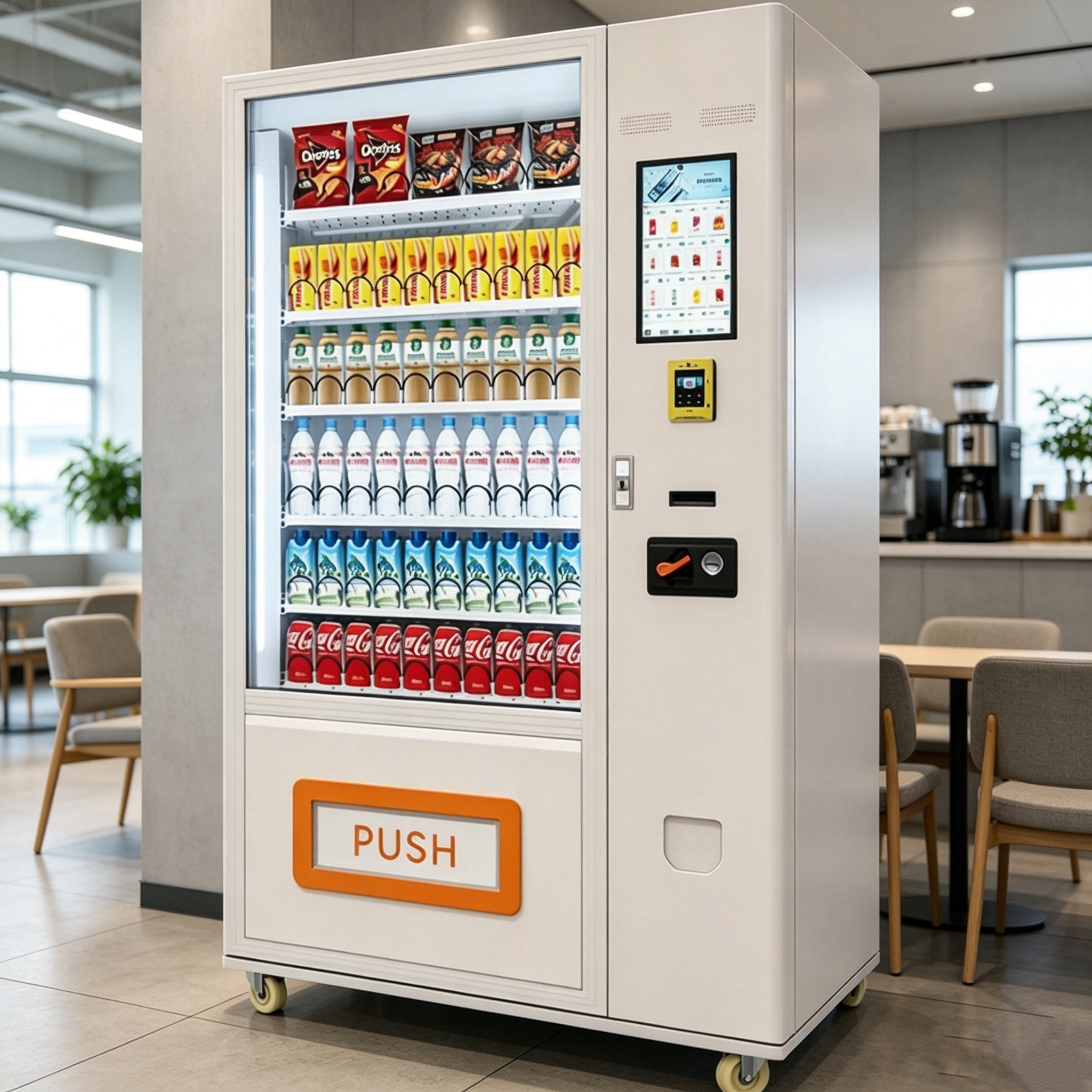 Xy Axis Automatic Snack Pizza Coffee Candy Floss Pokemon Food Sale Vending Machine