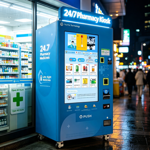 Auto Hospital Snack Drink Protein Shake Medicine Pharmacy Lash Dispensing Spending Vending Machine for Sale