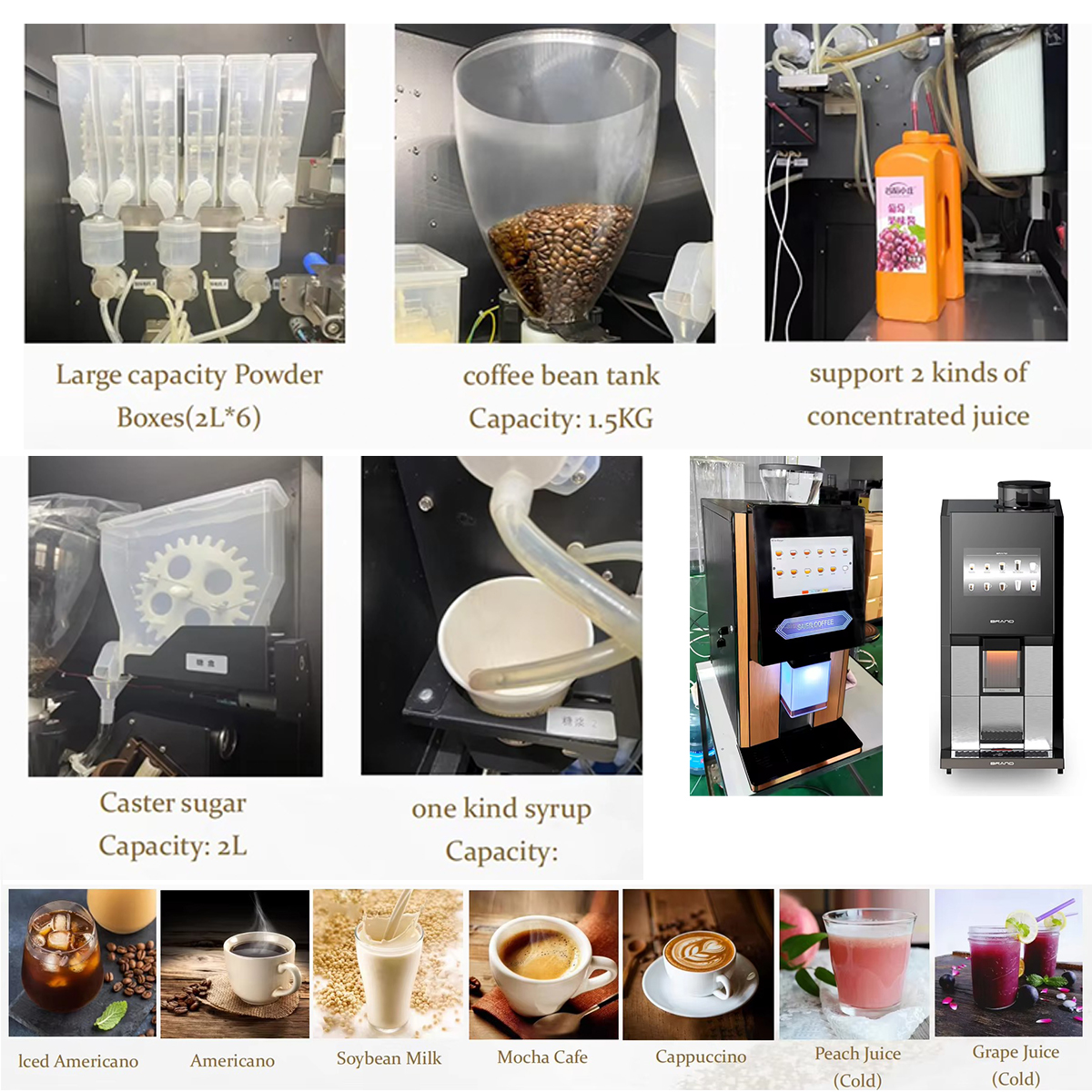 Commercial Automatic Espresso Programmable Touch Screen Cafeteira Expresso Coffee Making Equipment Vending Machine