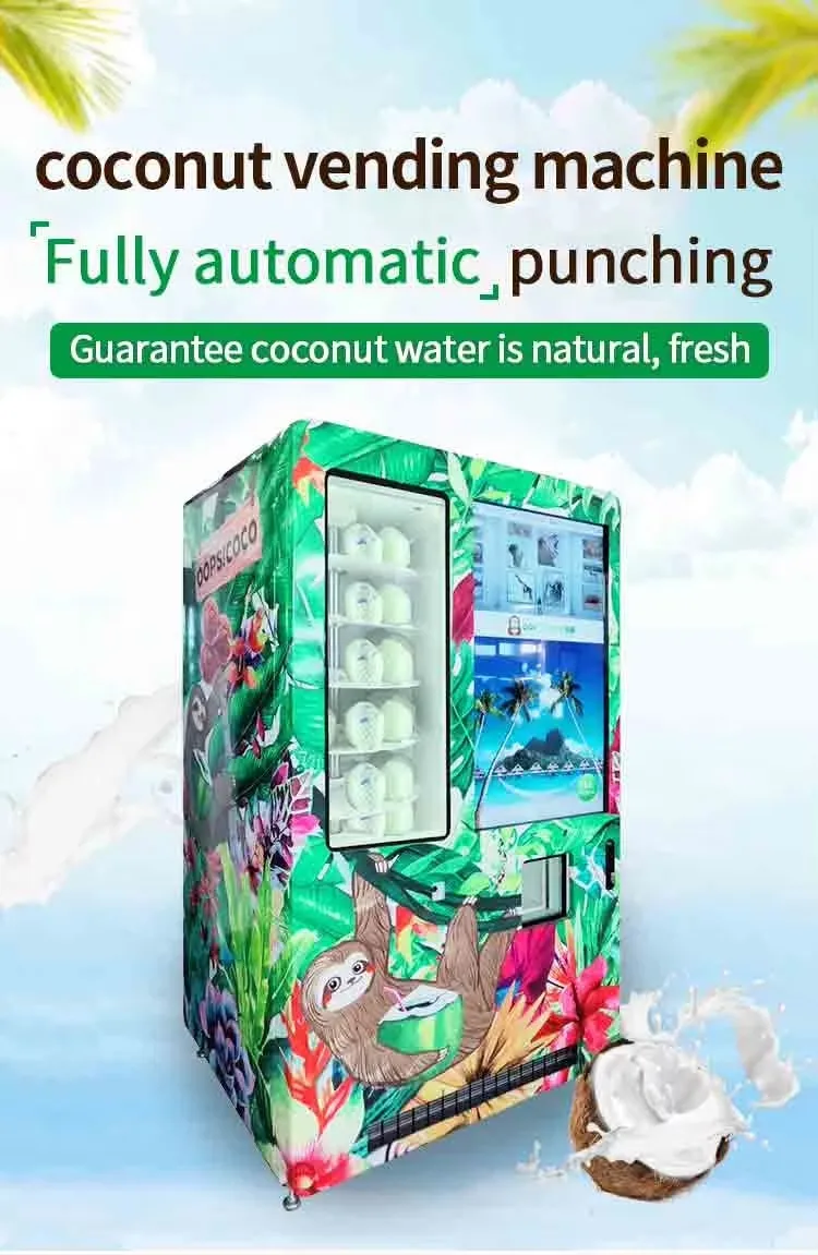 Fast Delivery 24 Hours Best Seller Multi-Functional Coconut Juice Vending Machine