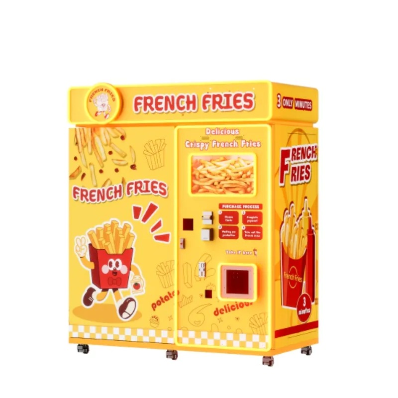 Automatic Dispensing Pizza Snack Sale French Fries Vending Machine