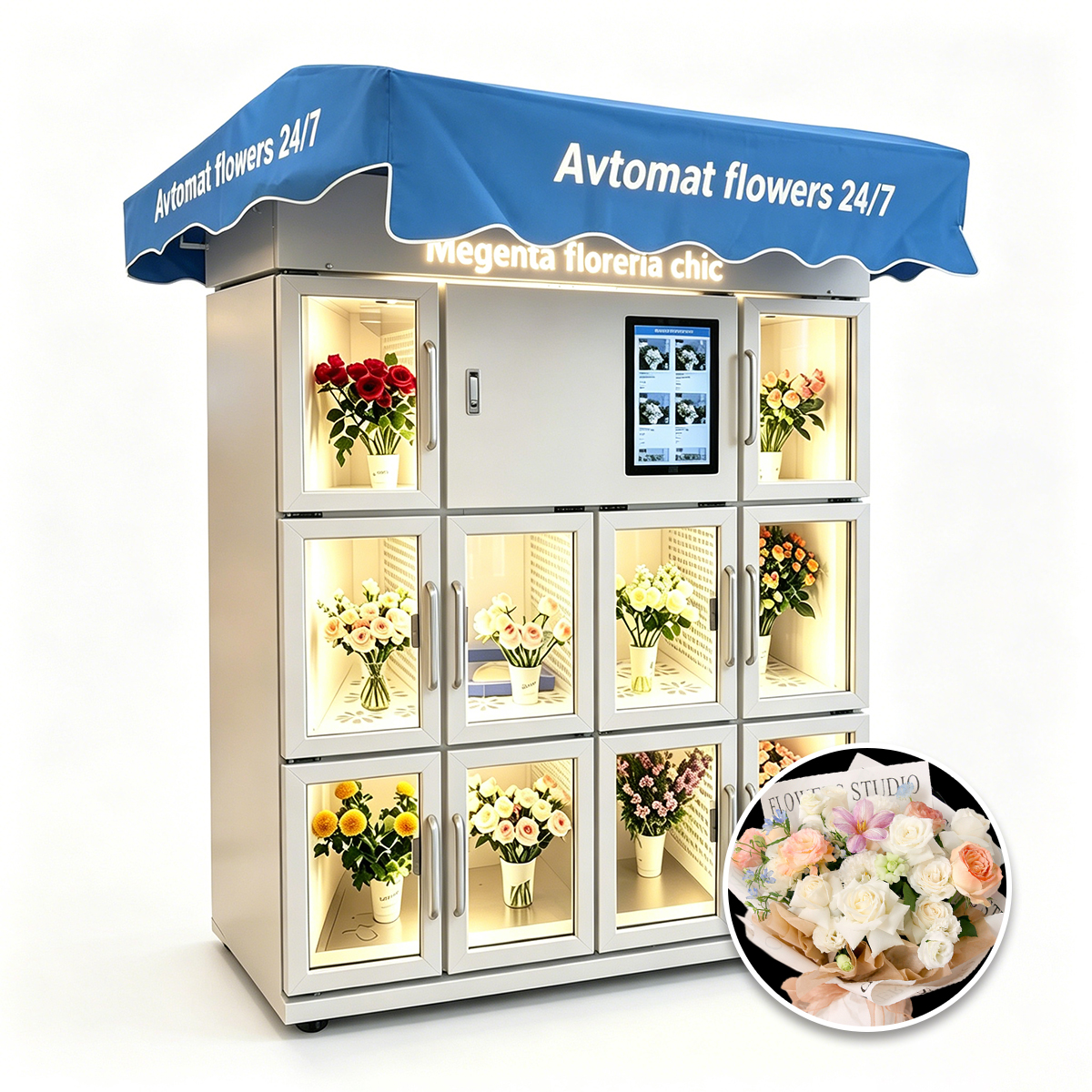 Automatic Maquina Expendedora Auto Cooling Business Price Flower Vending Machine