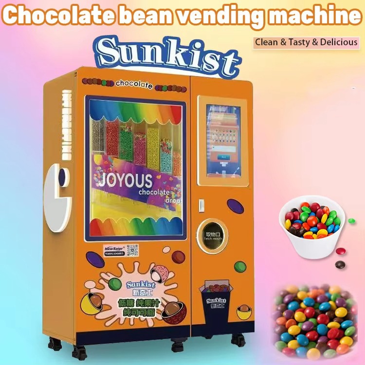 Touch Screen Interactive Chocolate Candy Beans Vending Machine for Mall