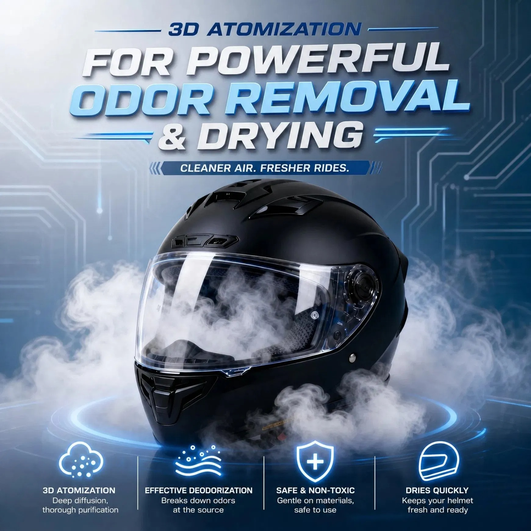Customized Touch Screen Automated Helmet Hygiene Kiosk for Helmet Cleaning Machine