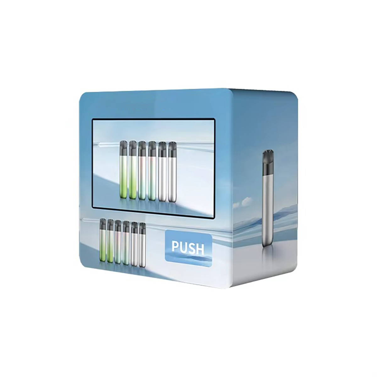Customized Outdoor Small Beauty Cosmetics Vape Digital Nail Painting Cash Counter Dispenser Wall Mounted Vending Machine