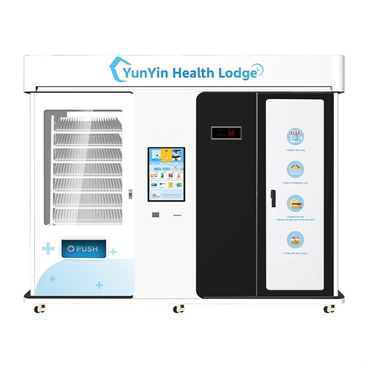 Automatic Drink Coffee Chocolate Medicine Pharmacy Drug Sanitary Pad Luxury Safe Cash Register Spending Vending Machine