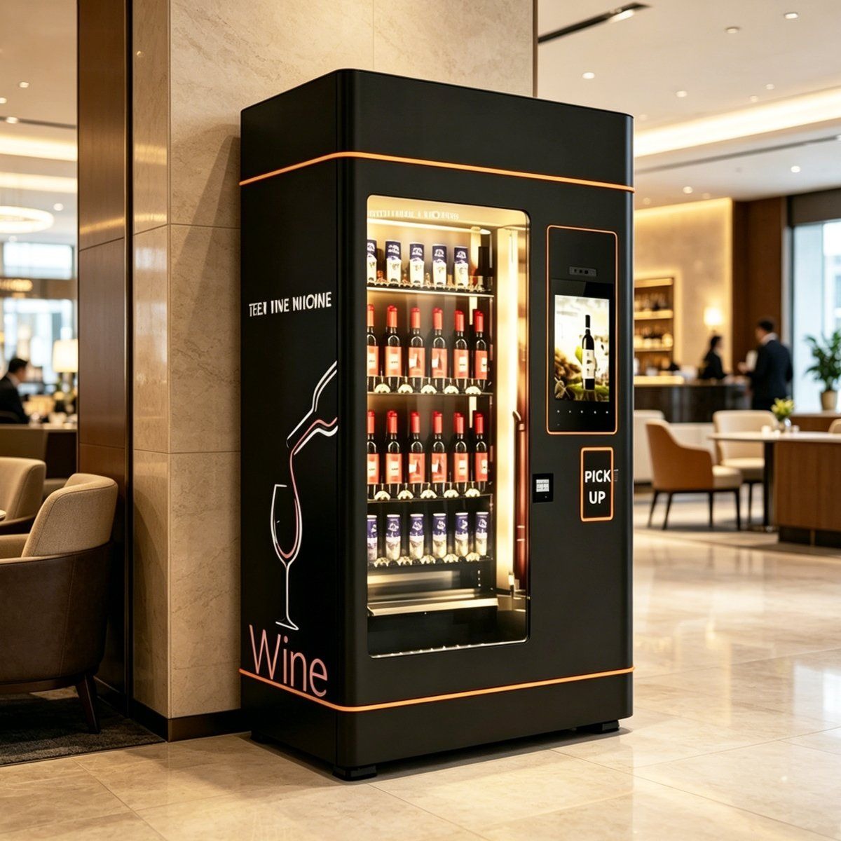 High Quality Red Wine Beer Can Vending Machine with Touch Screen for Sale