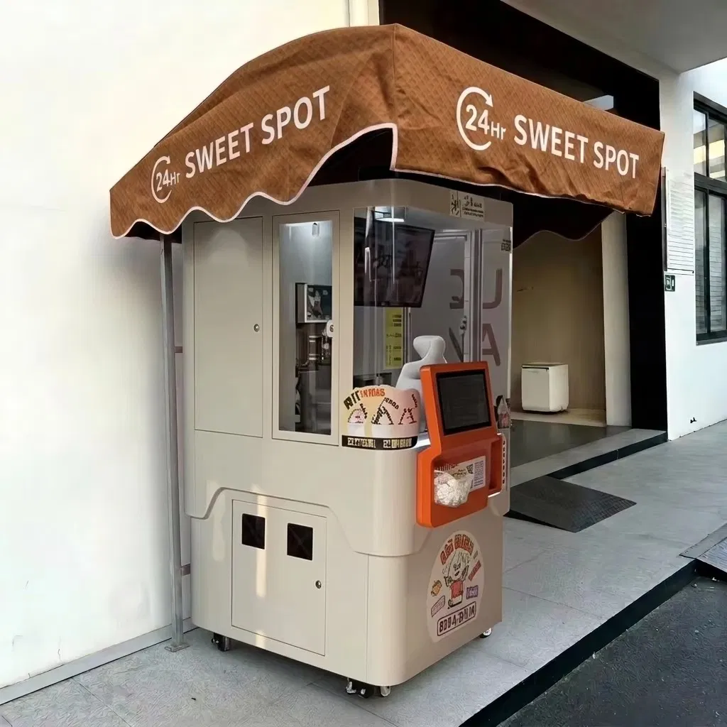 CE Certified 18L Automatic Robotic Arm Dispensing Coffee Ice Cream Making Vending Machine