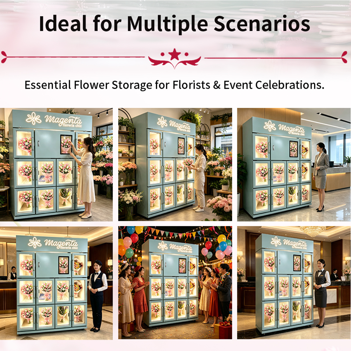 Automatic Maquina Expendedora Auto Cooling Business Price Flower Vending Machine
