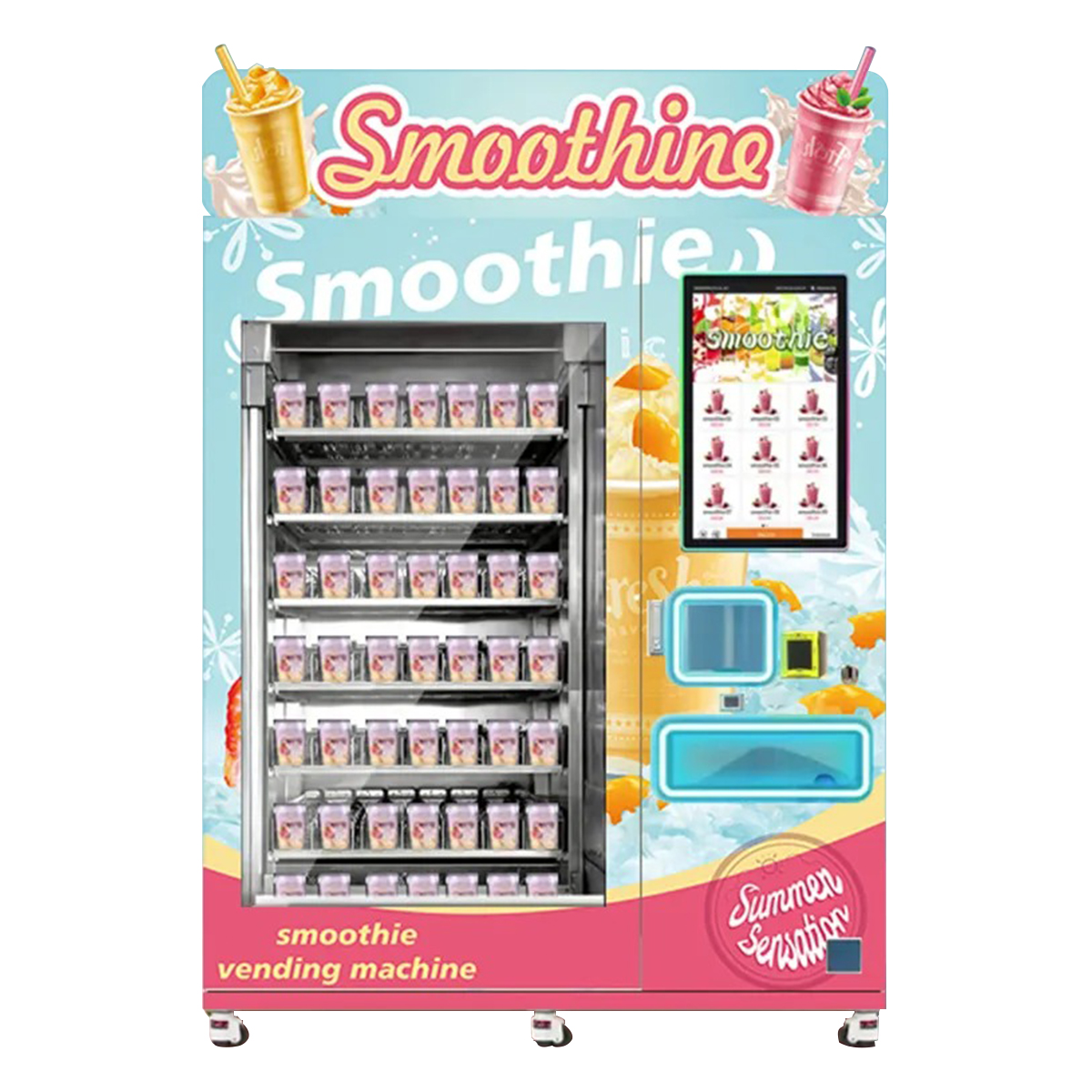 Use Sale Refrigerated Automatic Maker Mini Small Food Drink Juice Smoothie Vending Machine