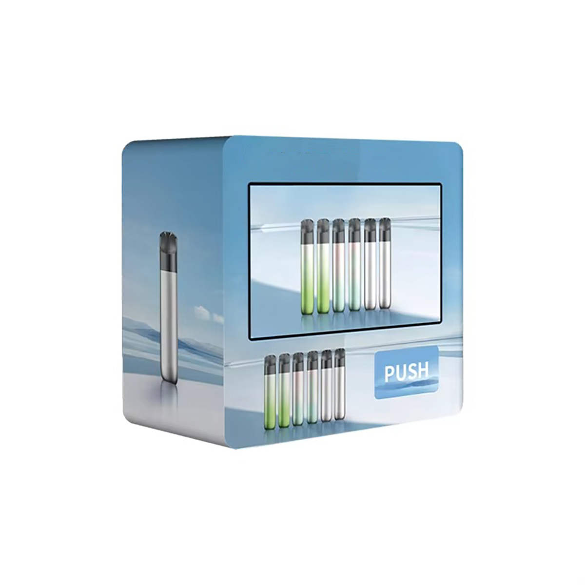Customized Outdoor Small Beauty Cosmetics Vape Digital Nail Painting Cash Counter Dispenser Wall Mounted Vending Machine