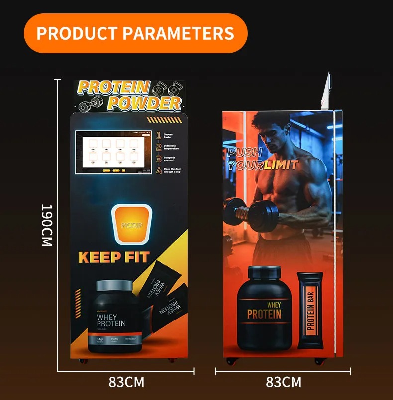 Smart Retail Kiosk Small Outdoor Elevator Touch Screen Business Protein Shake Vending Machine