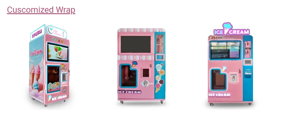 Premium Smart Small Bulk Self-Service Ice Soft Serve Fast Treats Maker Making Food Ice Cream Vending Machine