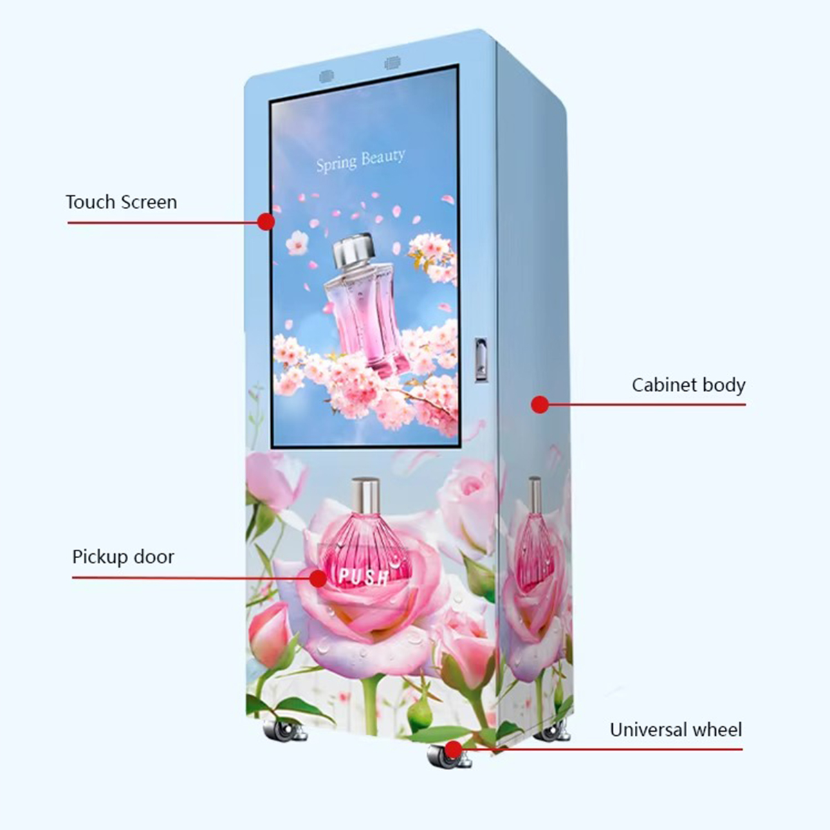 Mini Small Spending Lash Fragrance Perfume Dispenser Vending Machine for Sale