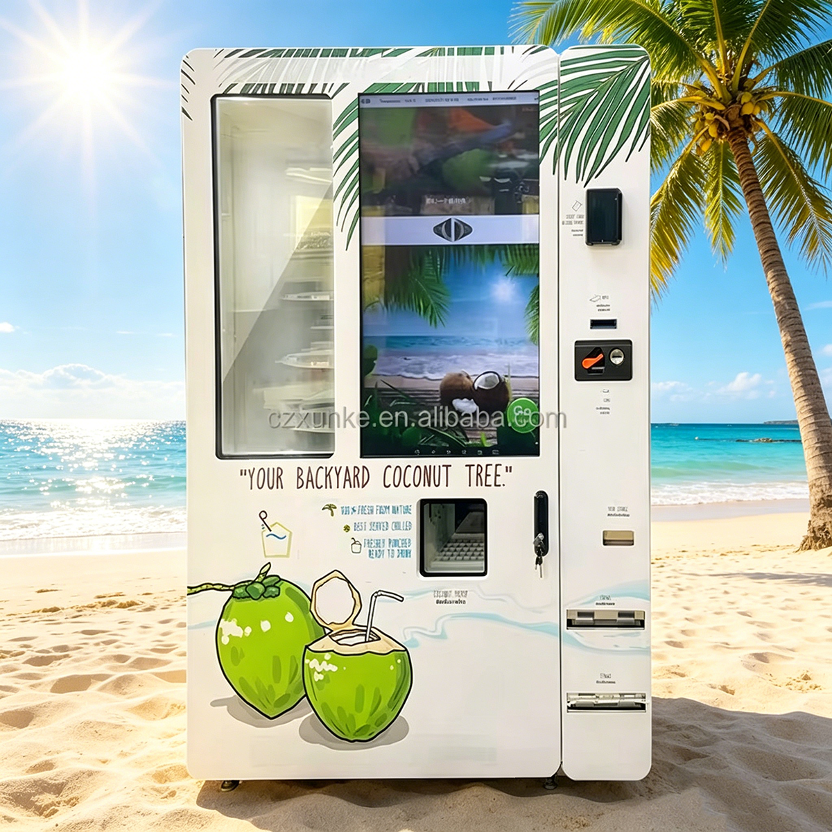 Fast Delivery 24 Hours Best Seller Multi-Functional Coconut Juice Vending Machine