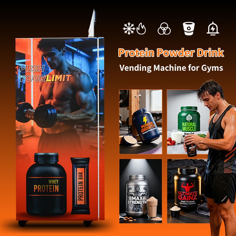 Smart Retail Kiosk Small Outdoor Elevator Touch Screen Business Protein Shake Vending Machine