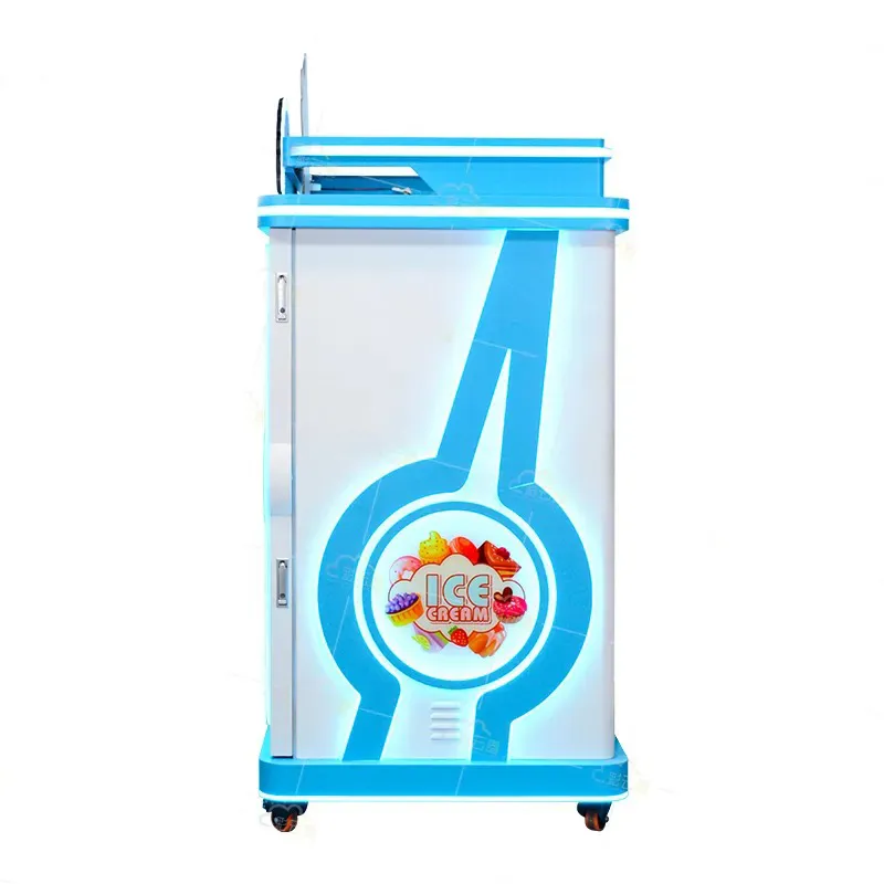 Snowflake Soft Serve Smoothie Cold Fruit Frozen Food Bakery Maker Making Ice Cream Vending Machine