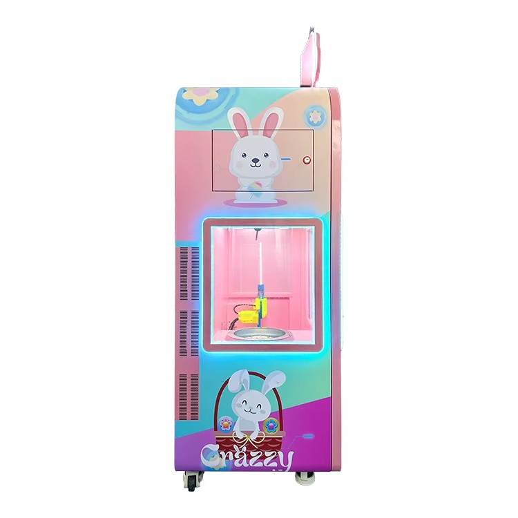 Automatic Self Cheap 24 Hours Sale Dispensing Maker Floss User-Friendly Versatile Space-Saving Cotton Candy Vending Machine