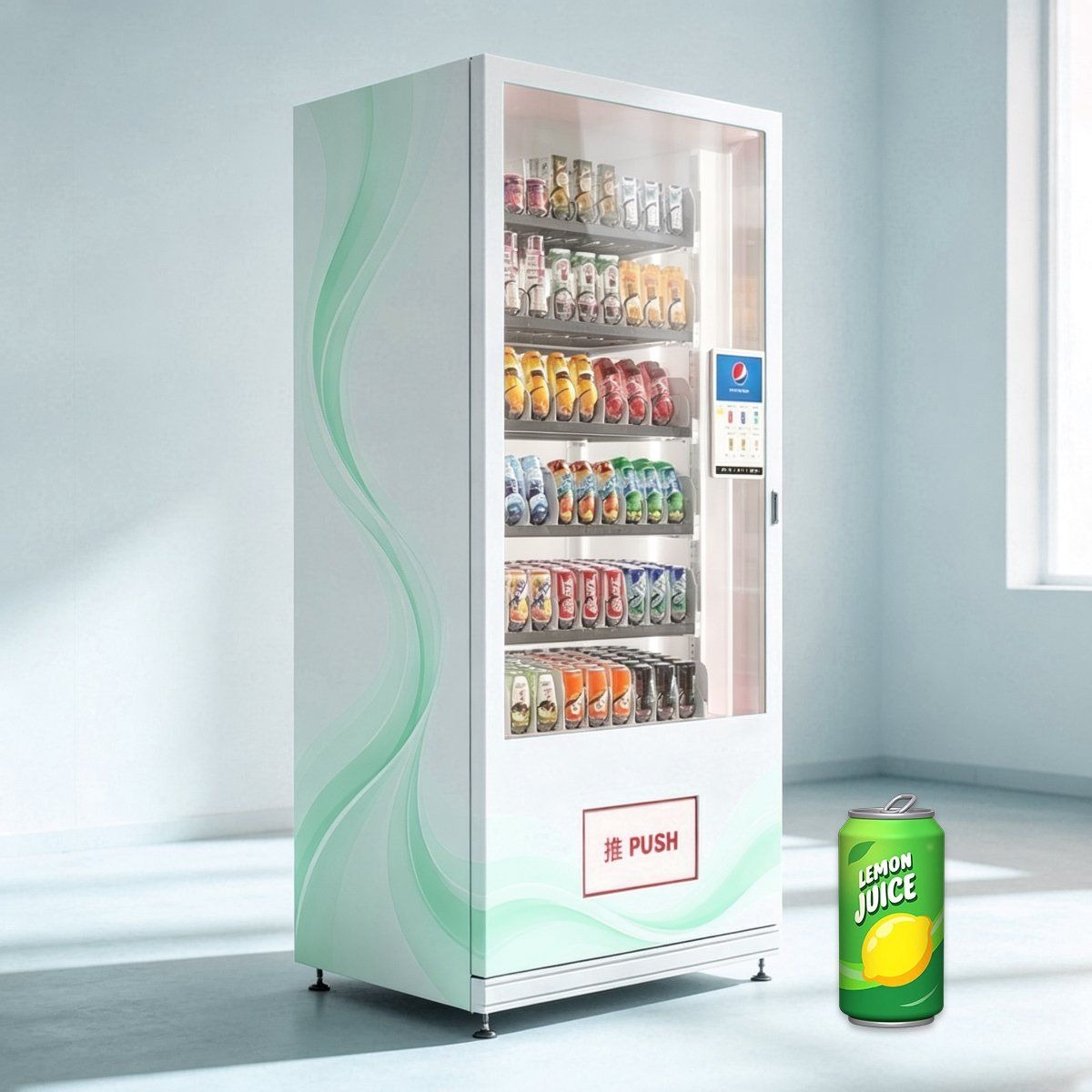 Beverage And Drinks Food Snack Vending Machine Credit Card Reader Cashless Expendedora