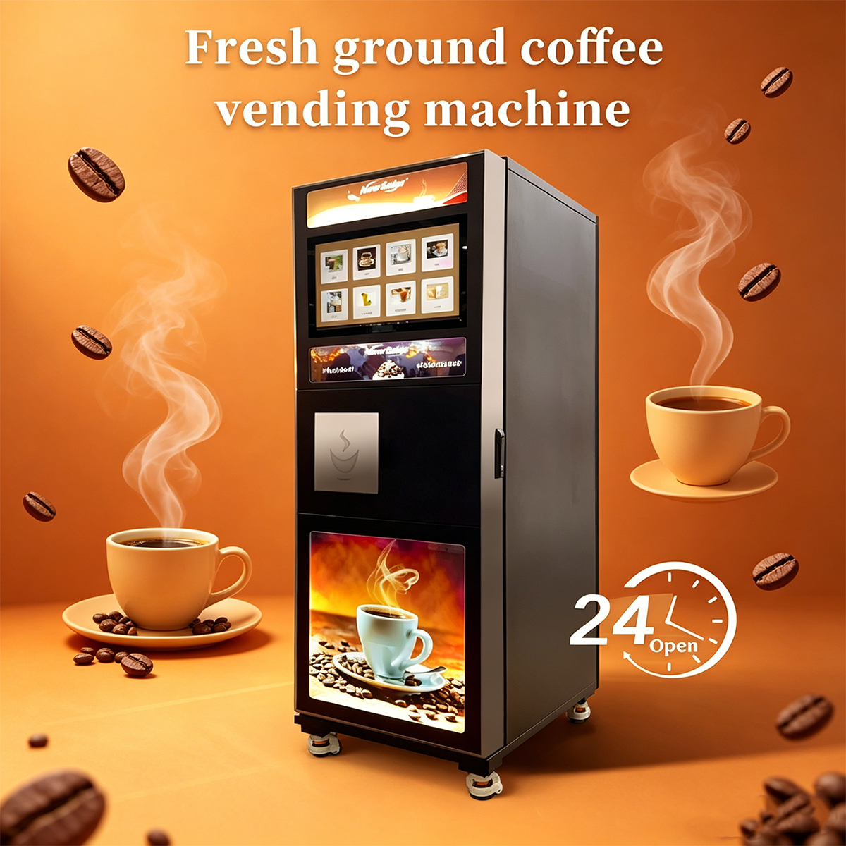 Product Automatic Commercial Water Chocolate Espresso Coffee Innovative Vending Machine