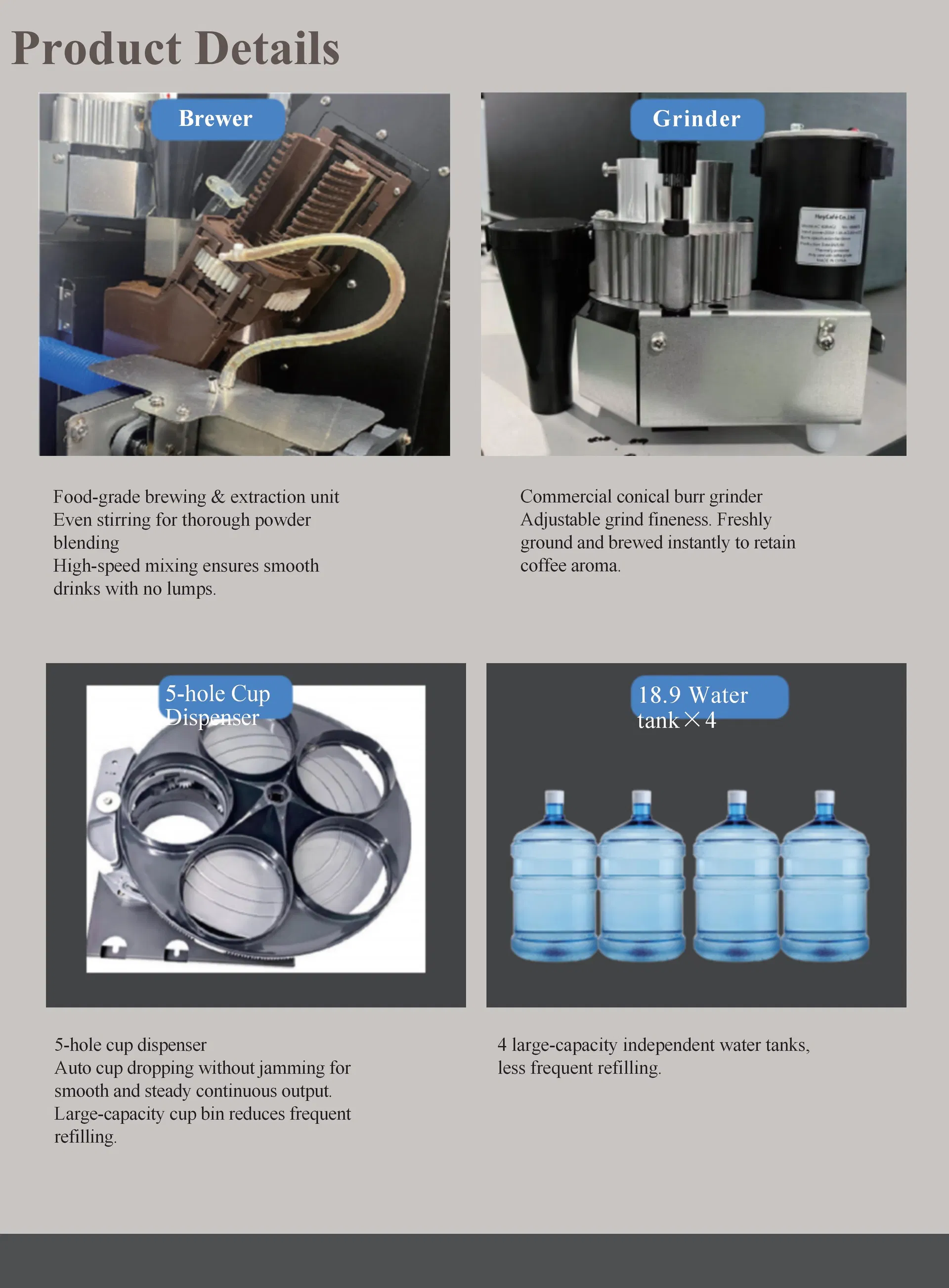Self-Service Combo Water Ice Cube Protein Shake Cold Drinks User-Friendly Versatile Premium Coffee Vending Machine