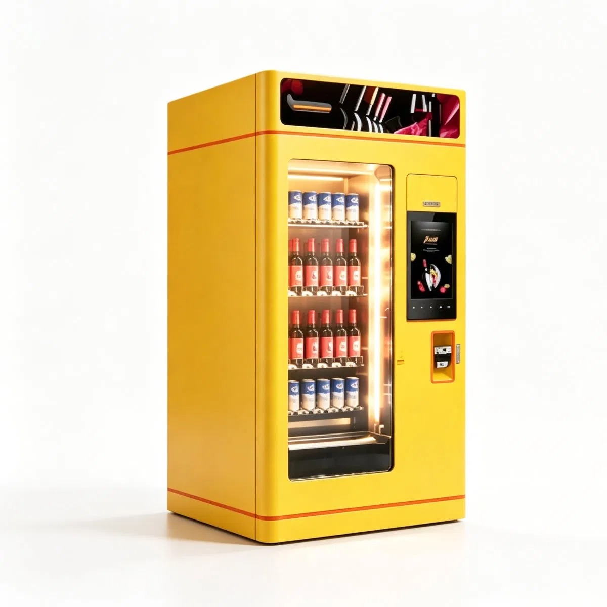 High Quality Red Wine Beer Can Vending Machine with Touch Screen for Sale