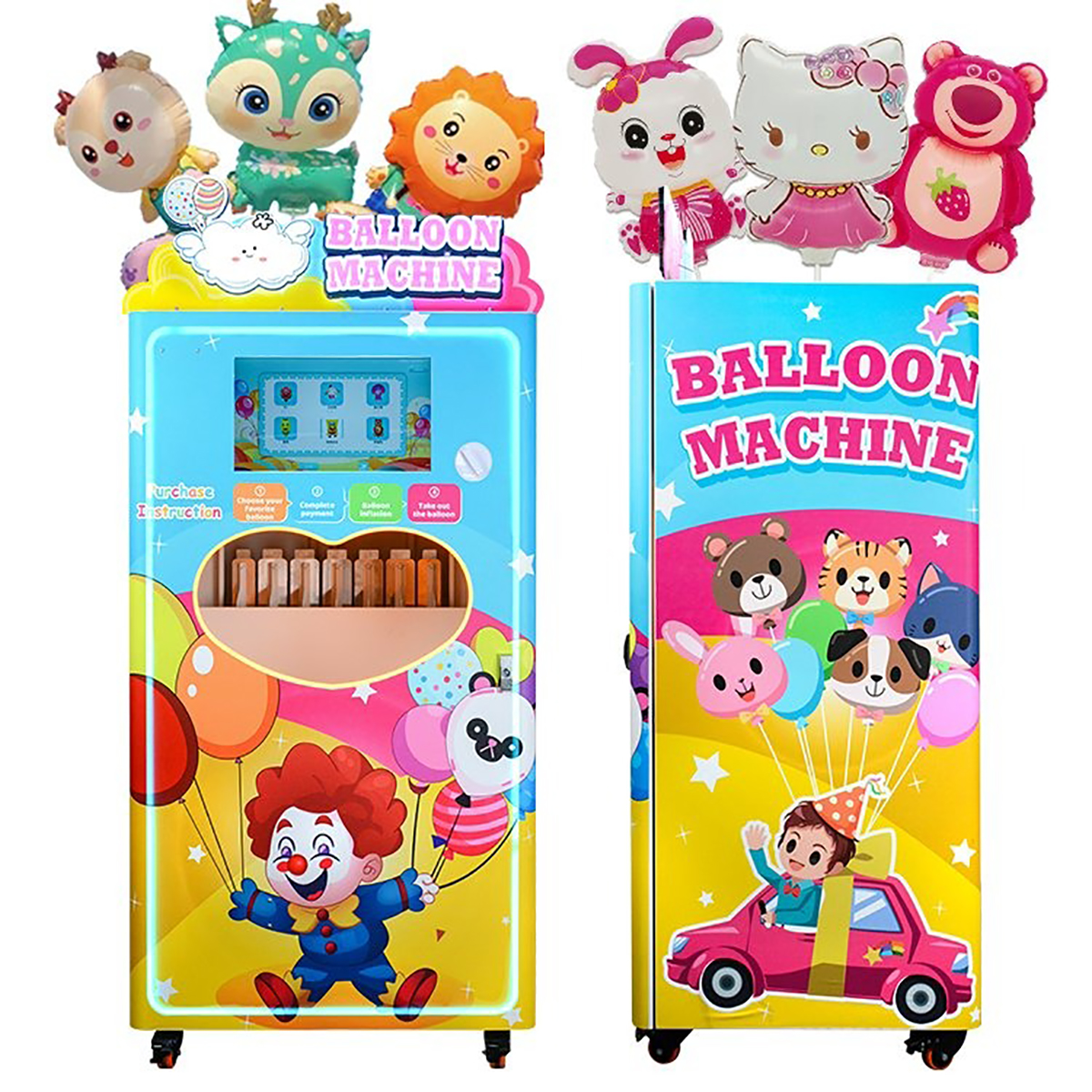 Smart Qr Code Operated 24 Hours Automatic Inflate Balloon Vending Machine