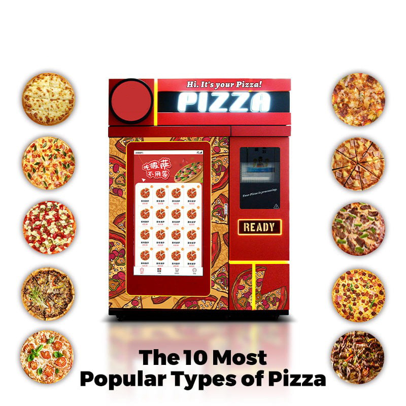 Automatic Kiosk Box French Fry Auto Maker Automat Sale Food Pizza Vending Machine with Microwave