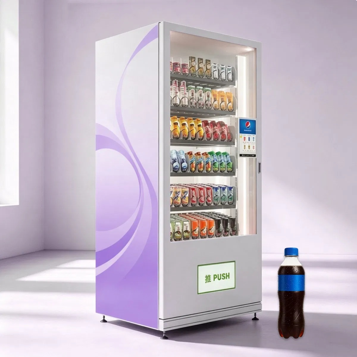Beverage And Drinks Food Snack Vending Machine Credit Card Reader Cashless Expendedora