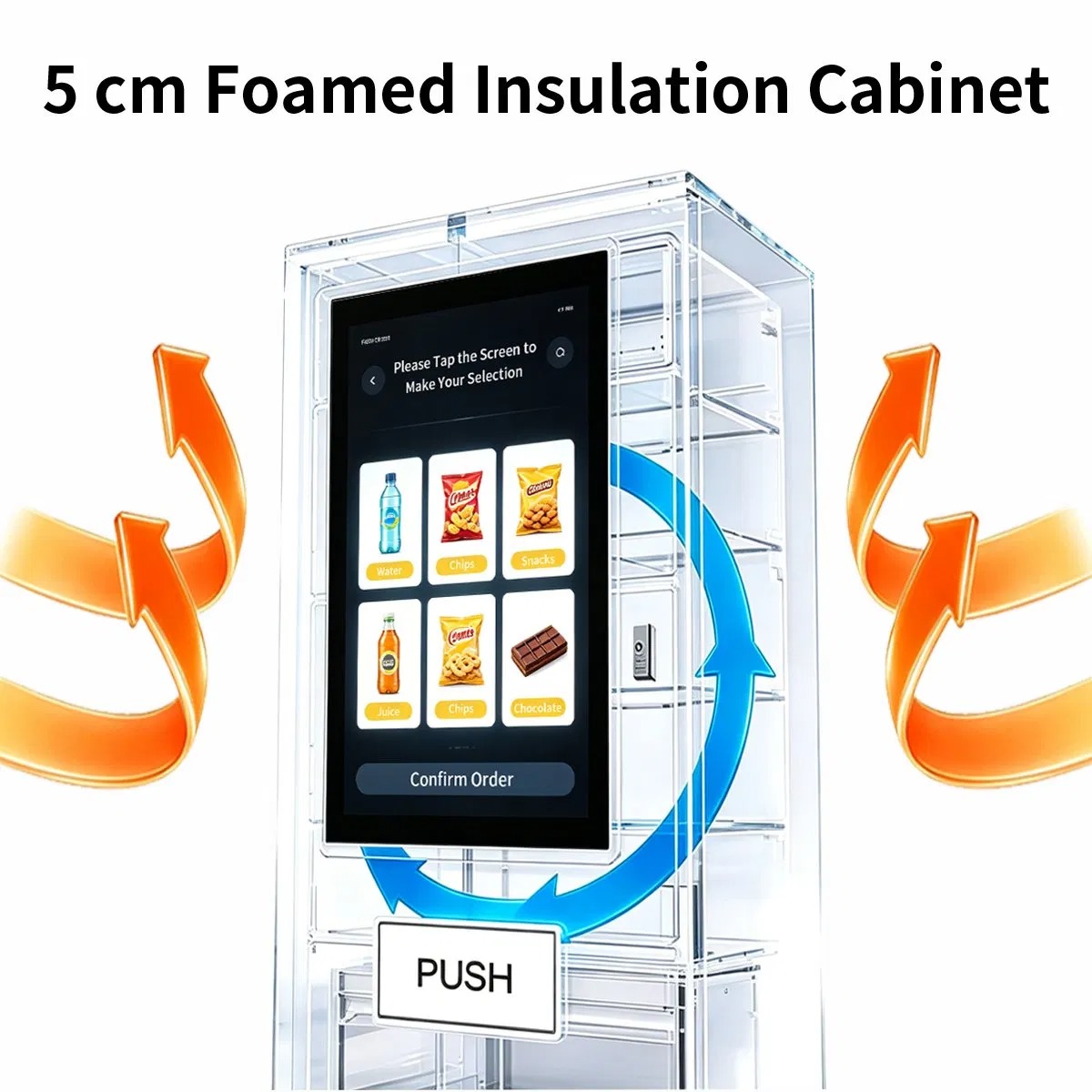 Automatic Sale Dispenser Food Candy Floss Pizza Coffee Beauty Protein Vending Machine
