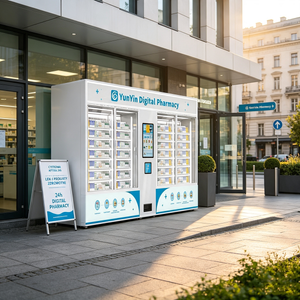 Supplier 24/7 Cold Food Vendor Automat Medicine Drug Pizza Bottle Tattoo Sticker Spending Vending Machine