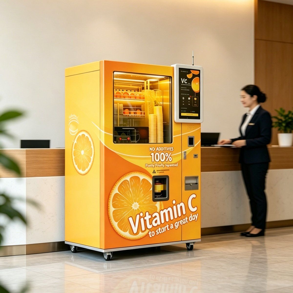 Custom Ai 24 Hours Self Service Beverage Orange Juice Vending Machine for Dispenser Maker Manufacturer Sale Price