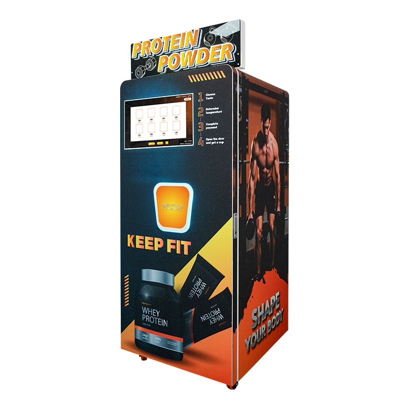 Smart Retail Kiosk Small Outdoor Elevator Touch Screen Business Protein Shake Vending Machine
