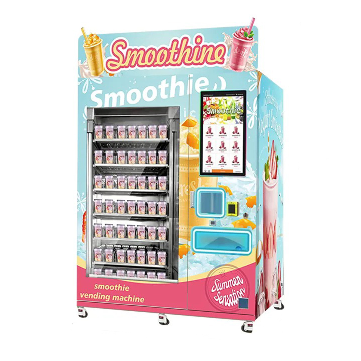 Use Sale Refrigerated Automatic Maker Mini Small Food Drink Juice Smoothie Vending Machine