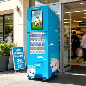 Automatic Self Cold Drinks Ice Cube Coffee Water Luxury Safe Dispensing Spending Milk Vending Machine