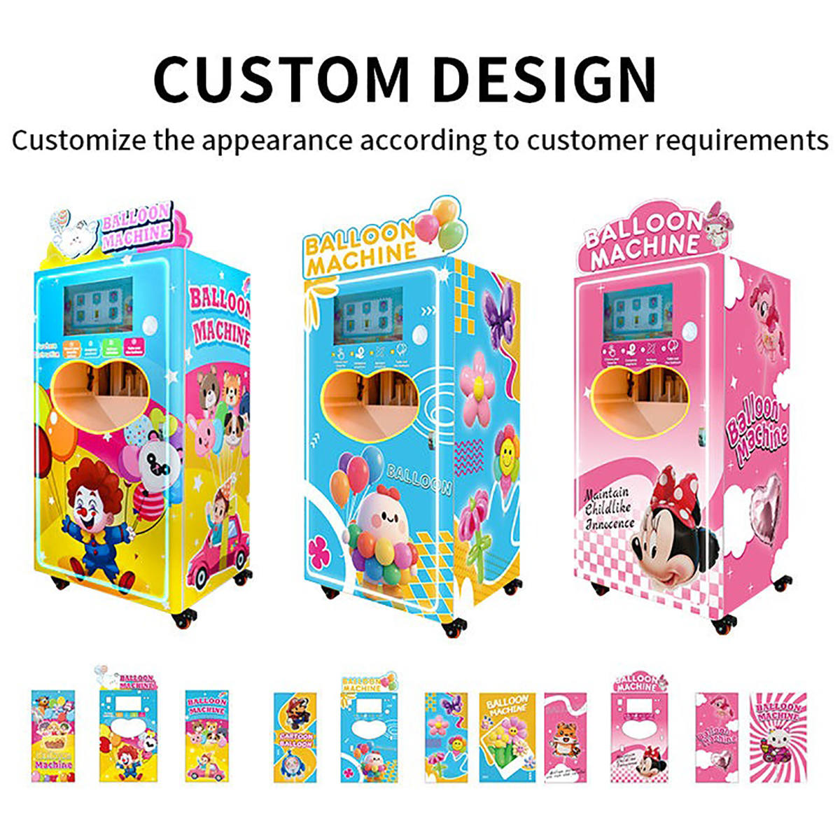 Smart Qr Code Operated 24 Hours Automatic Inflate Balloon Vending Machine