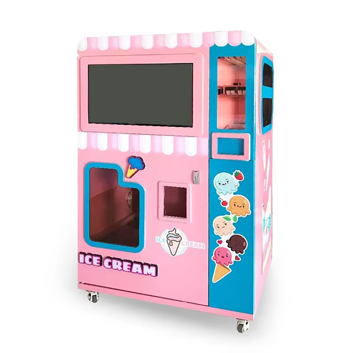 Premium Smart Small Bulk Self-Service Ice Soft Serve Fast Treats Maker Making Food Ice Cream Vending Machine