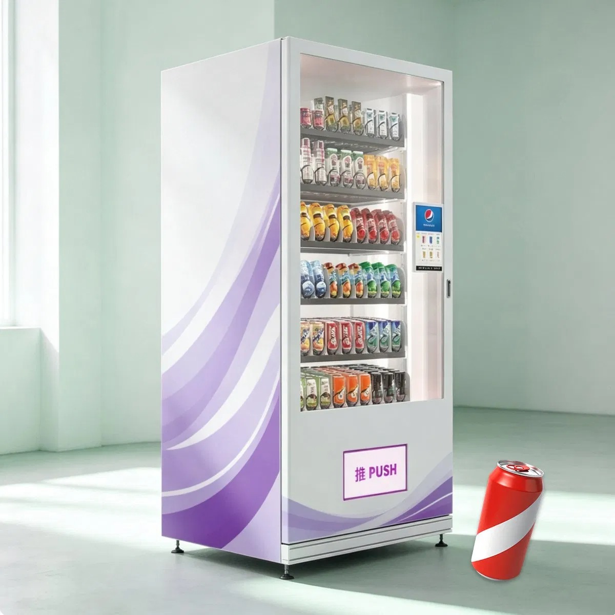 Beverage And Drinks Food Snack Vending Machine Credit Card Reader Cashless Expendedora