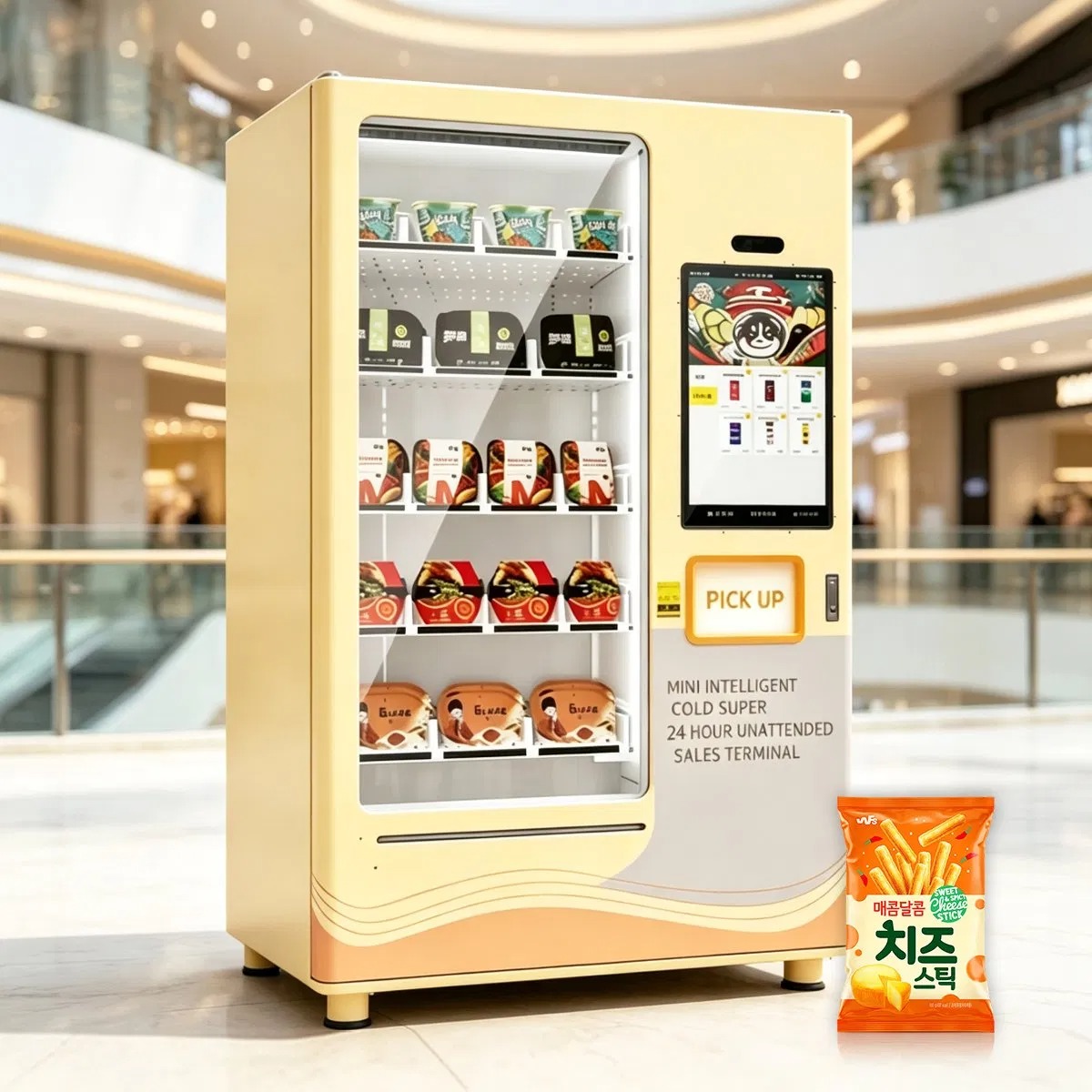Manufacturer Smart Automatic 24/7 Hours Self Service Drink Snack Vending Machine for Water Coffee Food Beer Custom Sale
