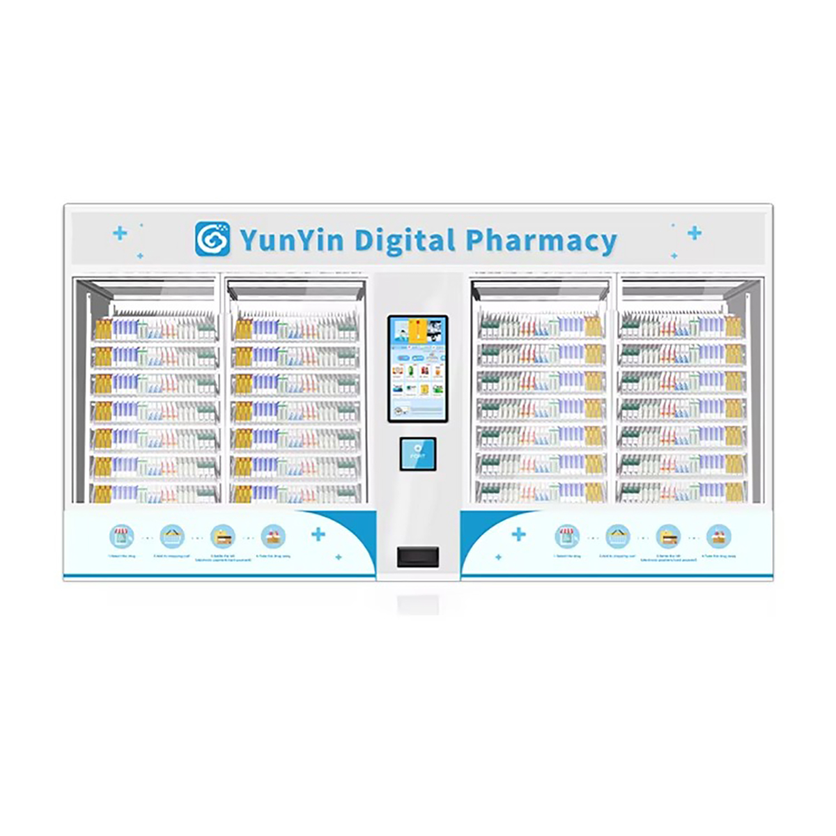 Supplier 24/7 Cold Food Vendor Automat Medicine Drug Pizza Bottle Tattoo Sticker Spending Vending Machine