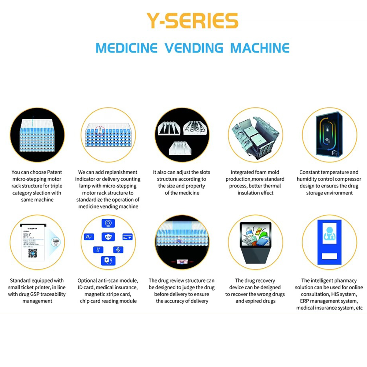 24 Hours Auto Dispenser Self Service Hospital Outdoor Custom Combo Snack Beer Coffee Perfume Medical Pharmacy Pharmaceutical Vending Machine