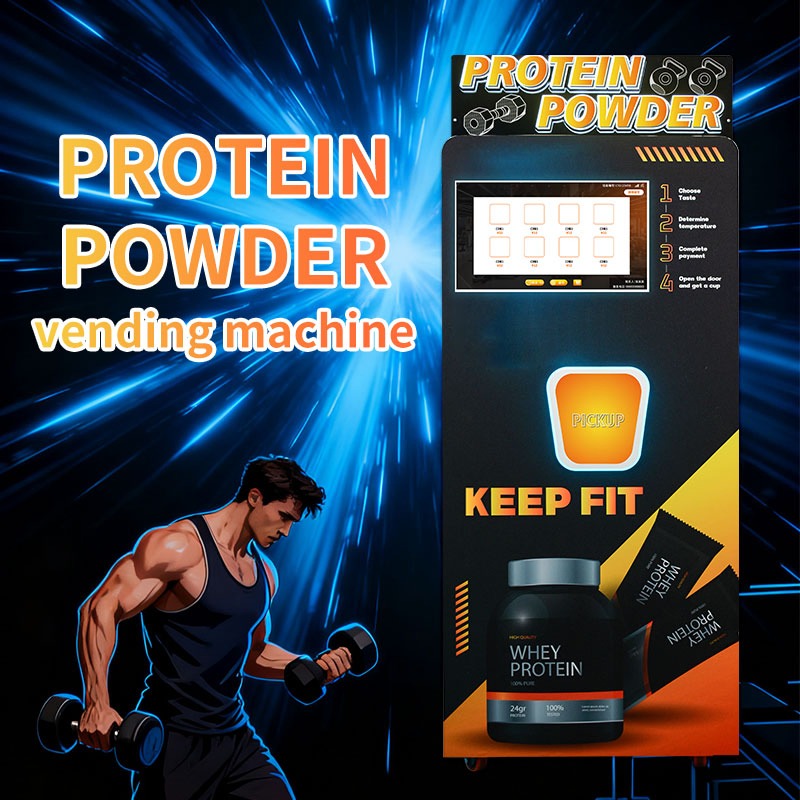 Smart Retail Kiosk Small Outdoor Elevator Touch Screen Business Protein Shake Vending Machine