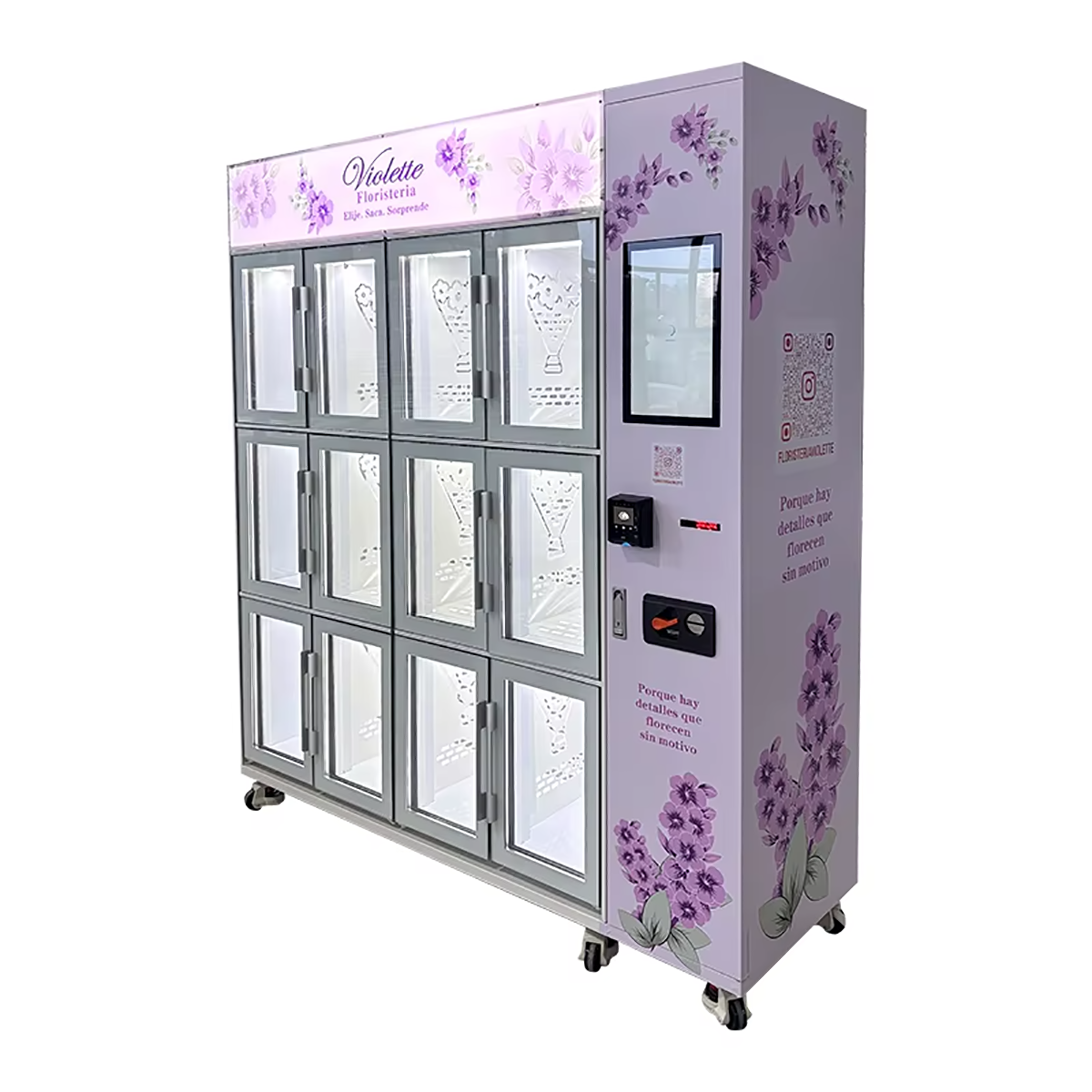 Smart Supreme Combo Retail Dispenser Locker Refrigerated Self Flower Vending Machine