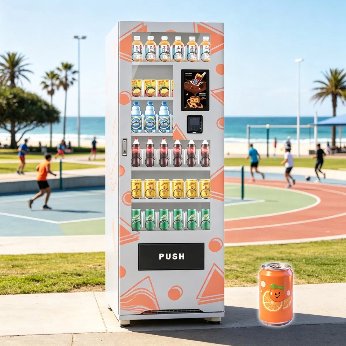 Small Combo Indoor Wall Mounted Refrigerated Locker Frozen Food Drink Towel Pokemon Vending Machine