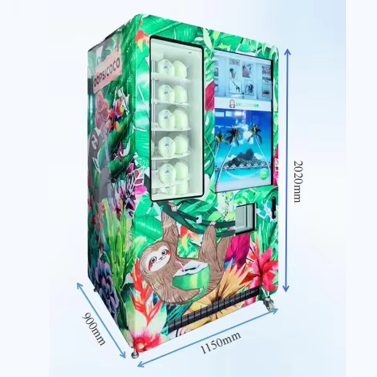 Fast Delivery 24 Hours Best Seller Multi-Functional Coconut Juice Vending Machine