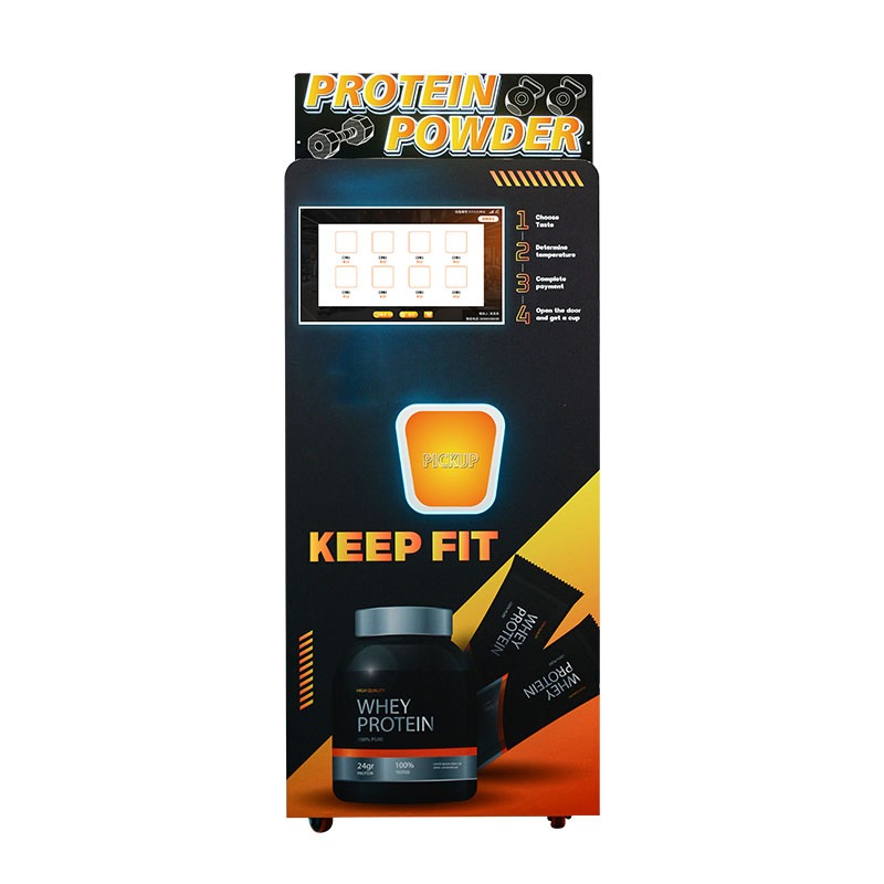 Smart Retail Kiosk Small Outdoor Elevator Touch Screen Business Protein Shake Vending Machine